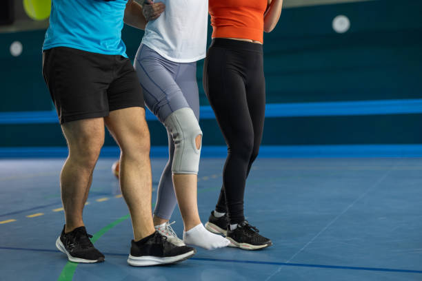 Injured young athlete